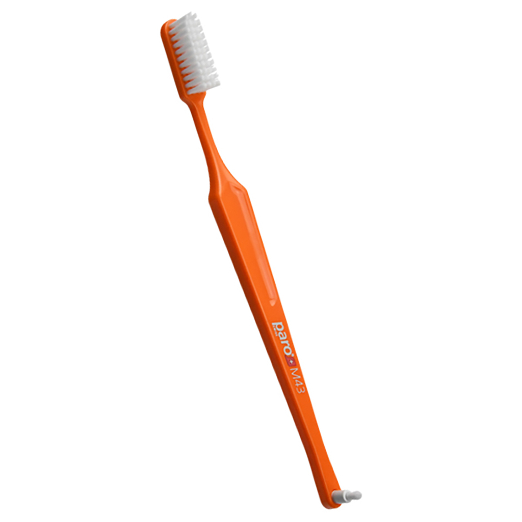 Зубна щітка Paro Swiss M43 середньої жорсткості Помаранчева (7610458007082-orange) - зображення 1