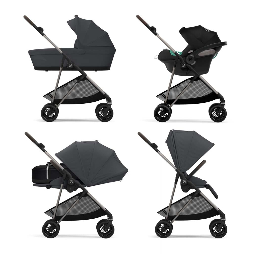 Коляска Cybex Melio Monument Grey (з бампером) (522002663) - зображення 8