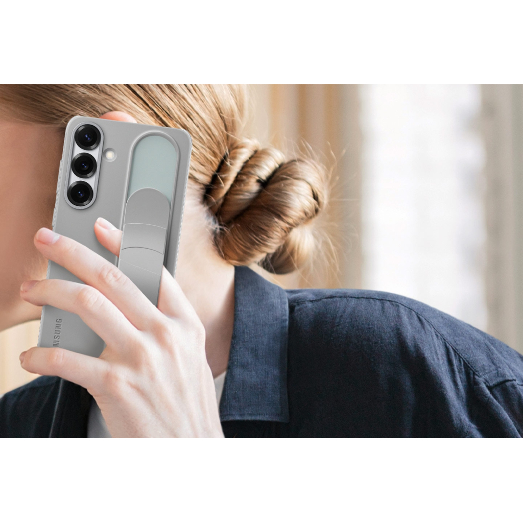 Чохол до мобільного телефона Samsung Galaxy S25+ (S936) Standing Grip case Grey (EF-GS936CJEGWW) - зображення 3