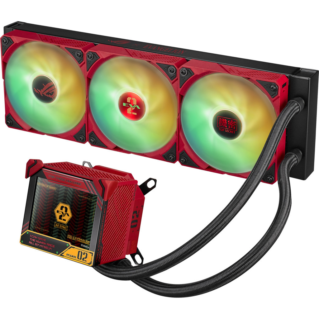Система рідинного охолодження ASUS ROG RYUJIN III 360 ARGB EVA-02 Edition (90RC00L3-M0UAY0) - зображення 4