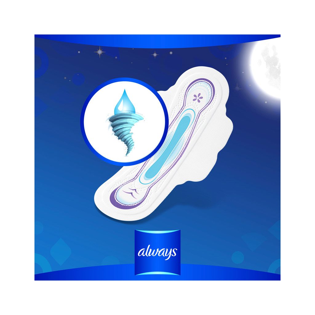 Гігієнічні прокладки Always Ultra Night 7 шт (4015400041603) - зображення 3