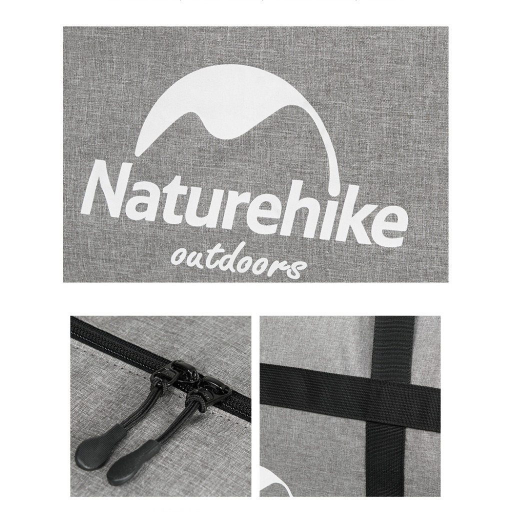 Дорожня сумка Naturehike баул NH17S021-M 45 л сірий (6927595724910) - зображення 3