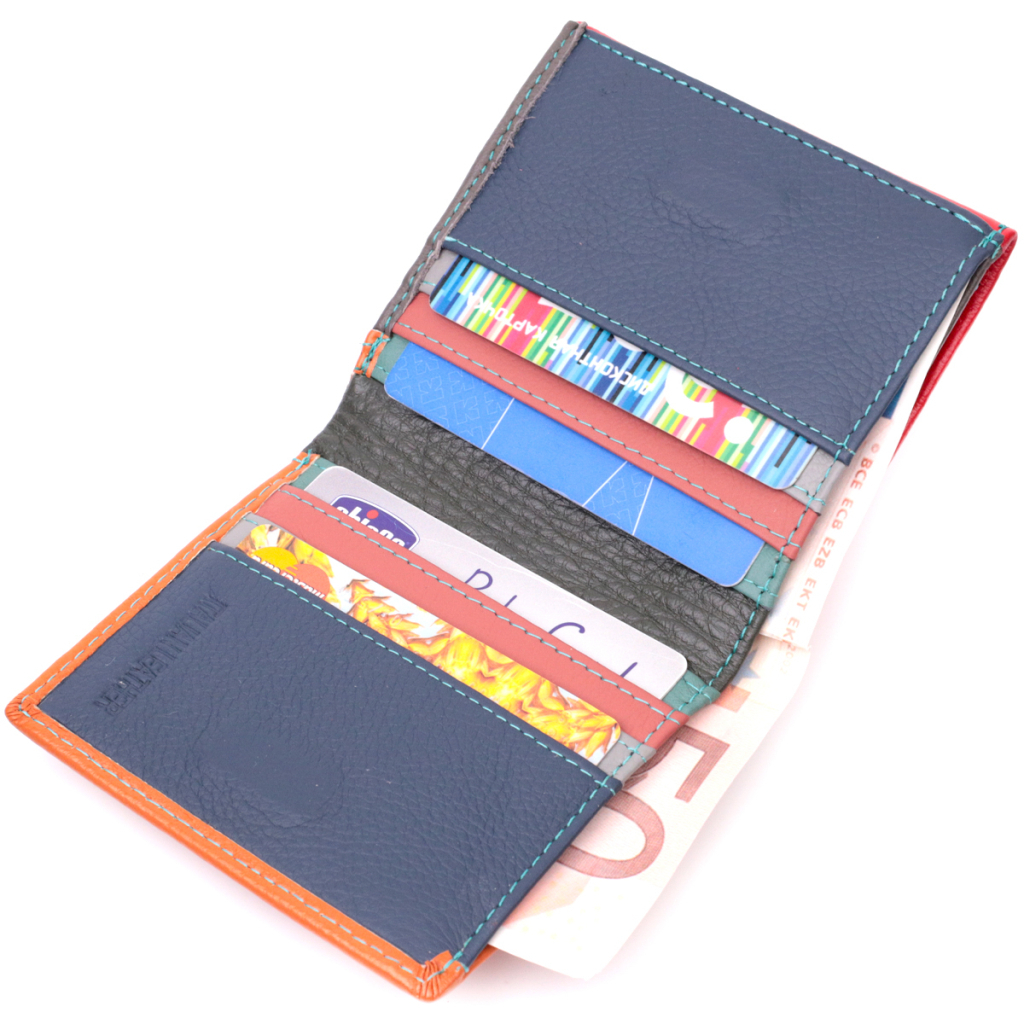 Гаманець ST Leather З натуральної шкіри Різнобарвний (19509) - зображення 6