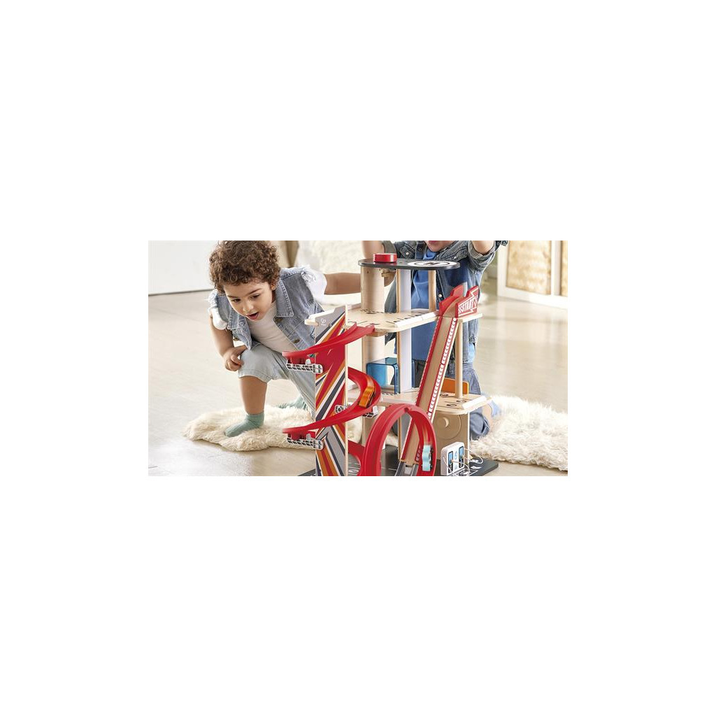 Автотрек Hape з паркінгом, ліфтом і вертолітним майданчиком (E3019A) - изображение 12