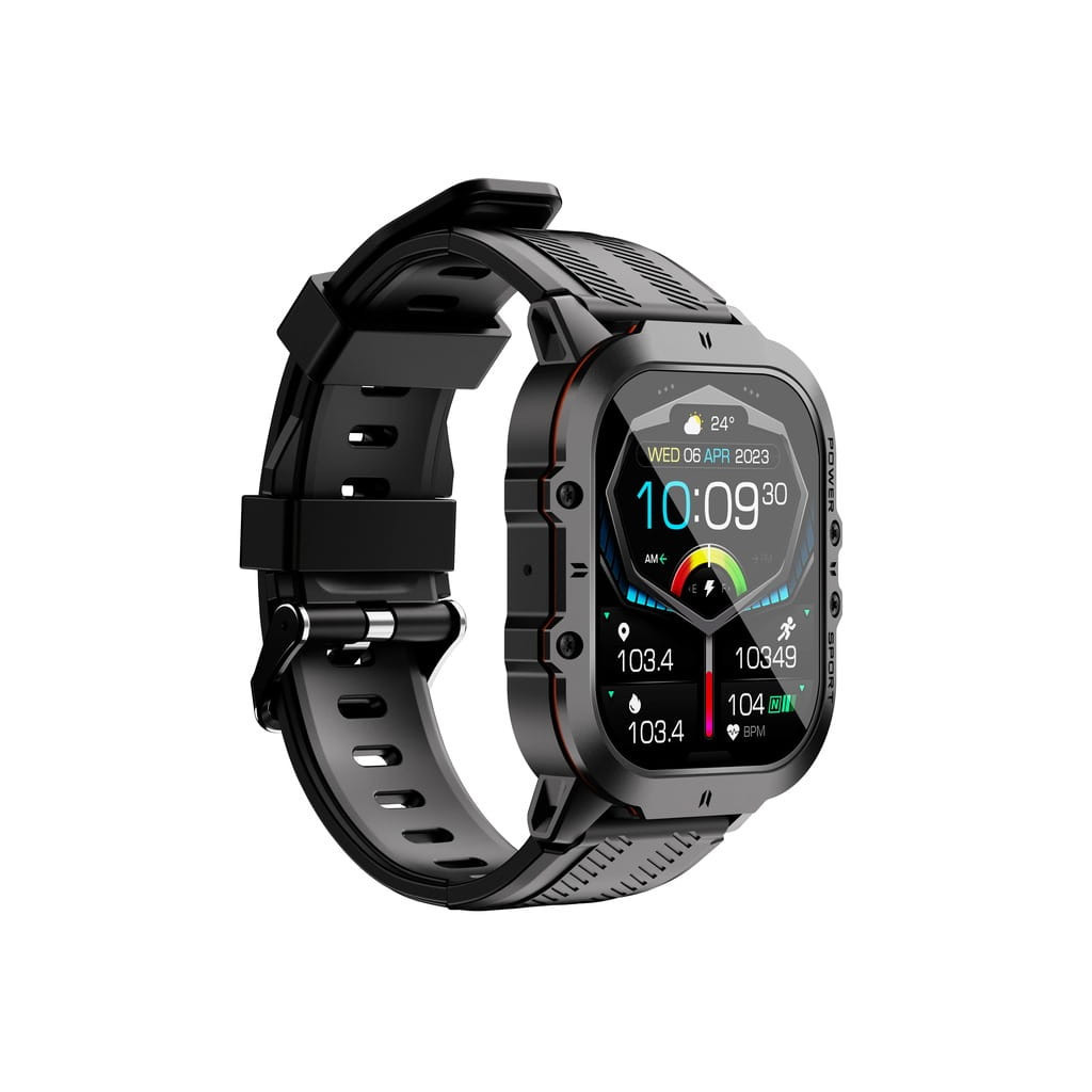 Смарт-годинник OUKITEL BT20 Black-orange (6931940742177) - зображення 3