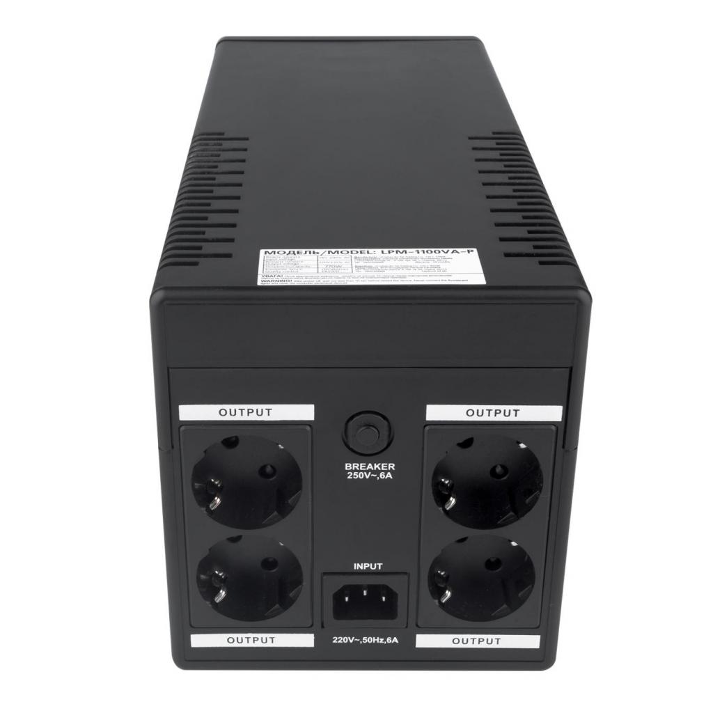 Пристрій безперебійного живлення LogicPower LPM-1100VA-P (6445) - зображення 2