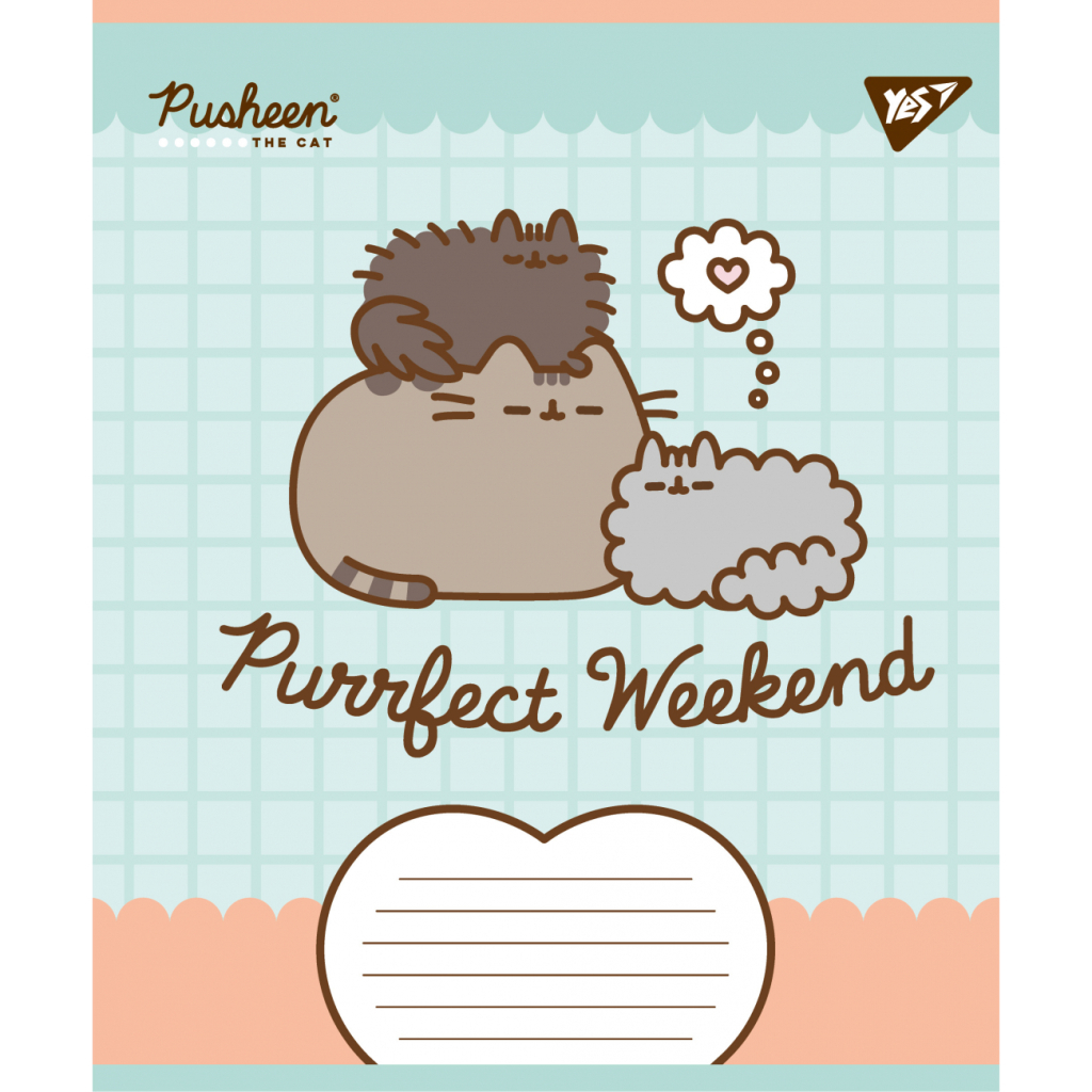 Зошит Yes Pusheen Weekend А5 12 аркушів клітинка (767607) - зображення 4