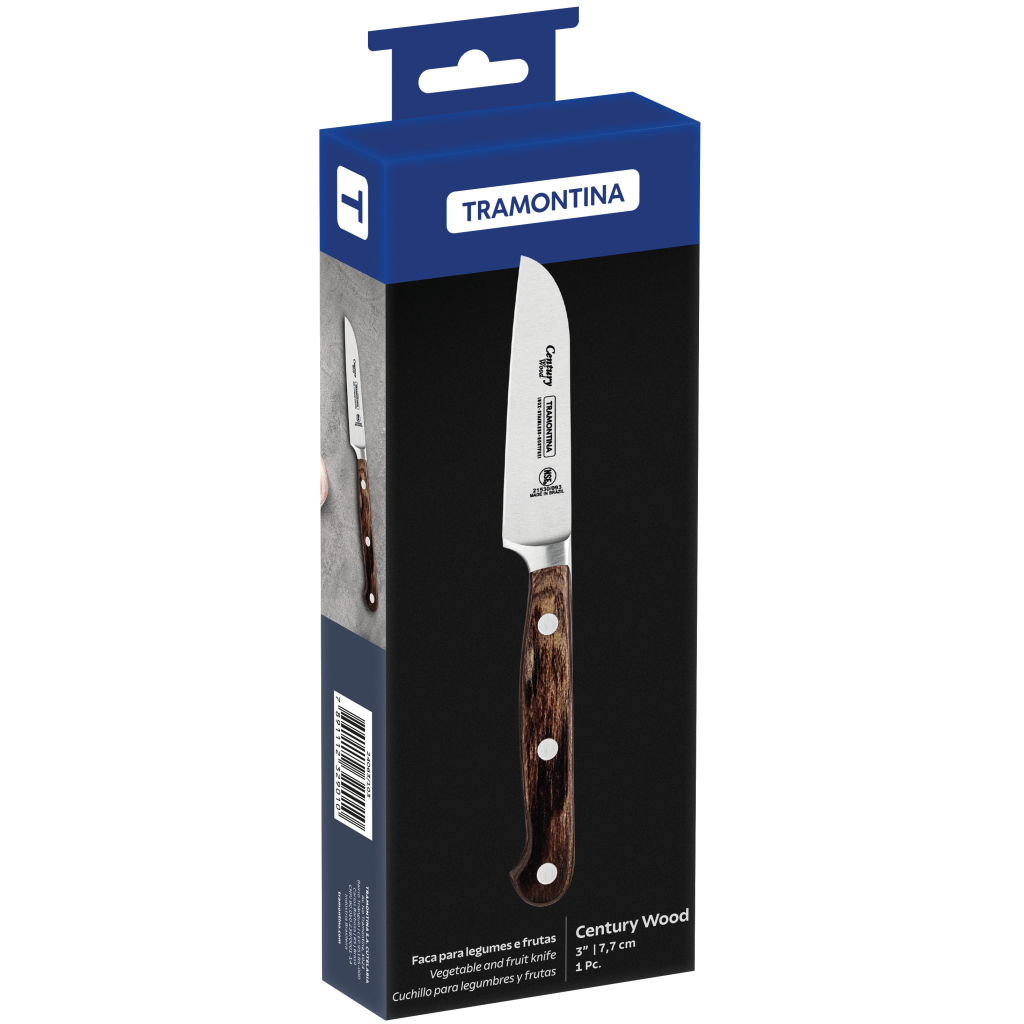 Кухонний ніж Tramontina Century Wood для овочів 76 мм (21530/193) - зображення 2