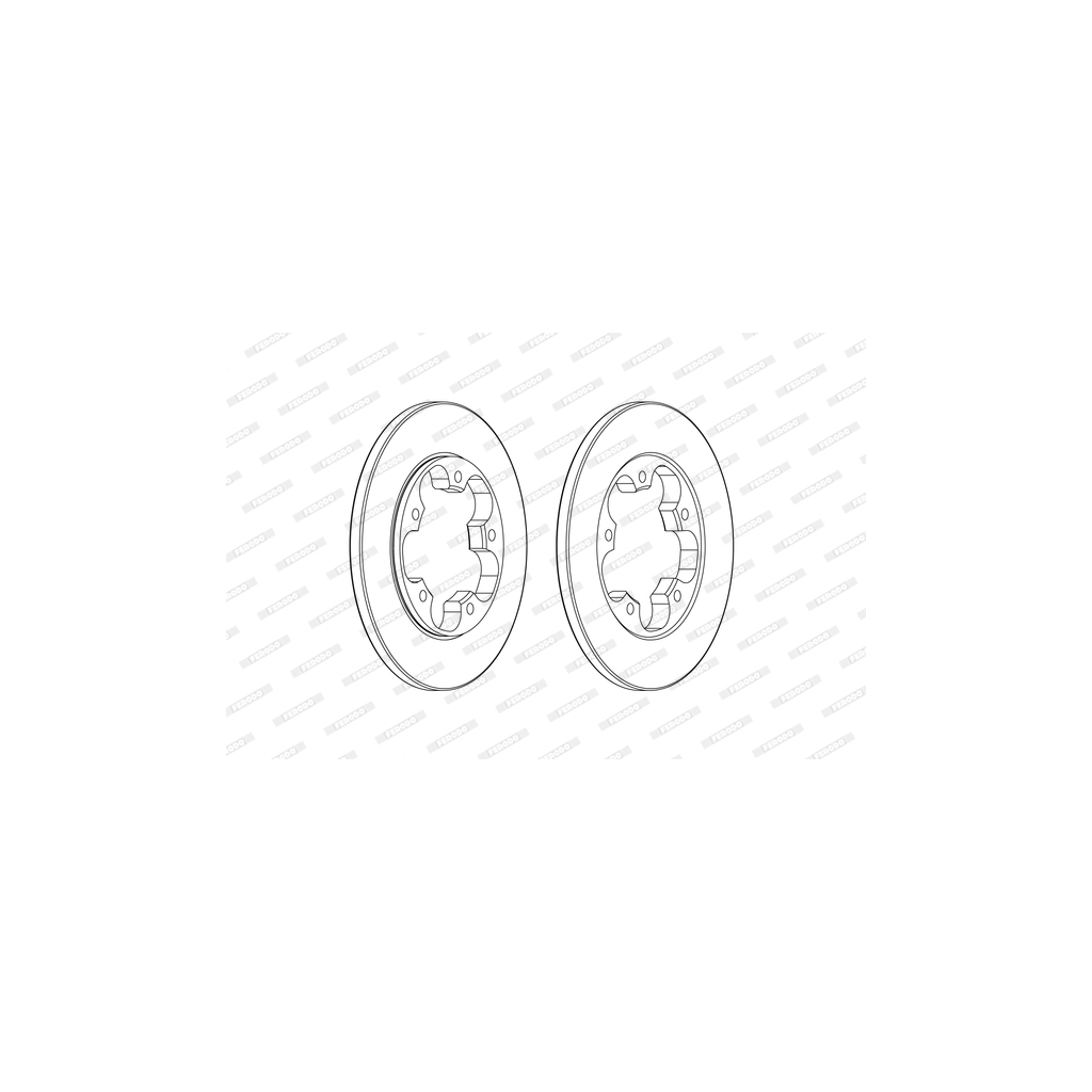 Гальмівний диск FERODO DDF2484C - зображення 1