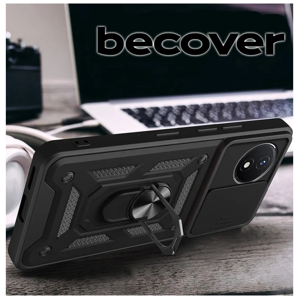 Чохол до мобільного телефона BeCover Military Vivo Y02/Y02A Black (710026) - зображення 4