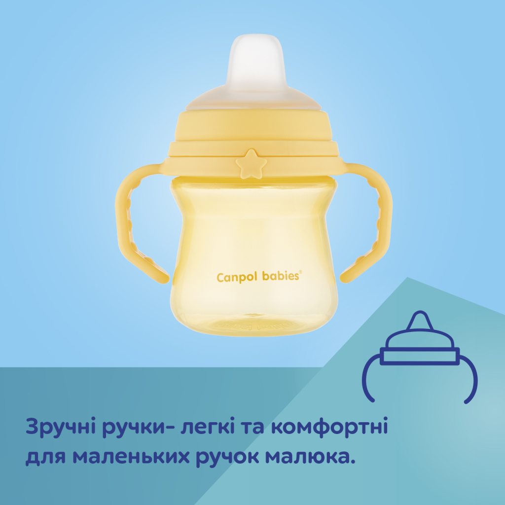 Поїльник-непроливайка Canpol babies з силіконовим носиком FirstCup 250 мл Рожева (56/615_pin) - зображення 8