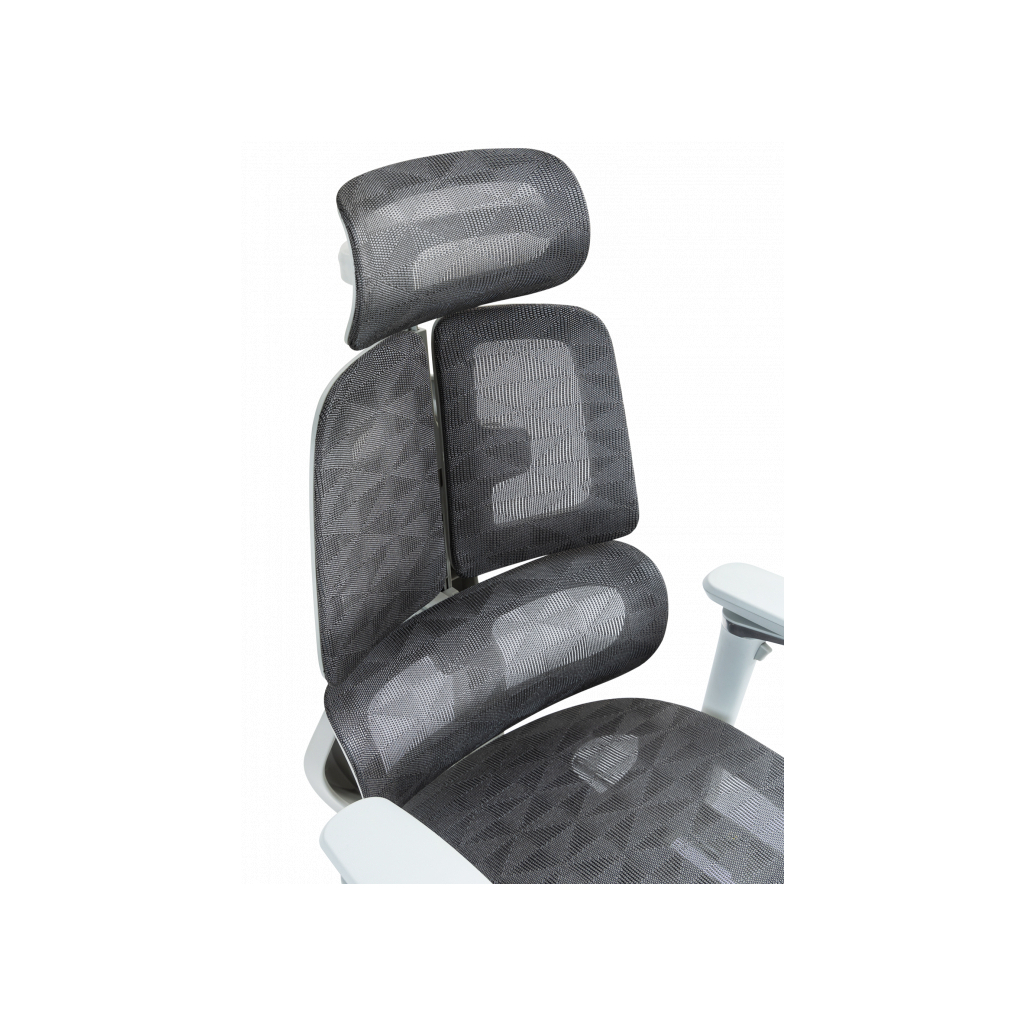 Офісне крісло GT Racer B-2450 White/Gray - зображення 11