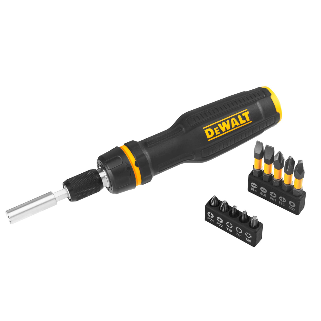 Набір викруток DeWALT FULL FIT Telescoping, зі змінними бітами, 10 біт (DWHT68001-0) - зображення 1
