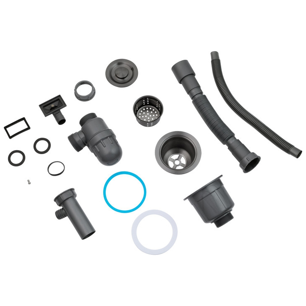 Мийка кухонна Kroner Schwarze-4545HM (CV033856) - зображення 8