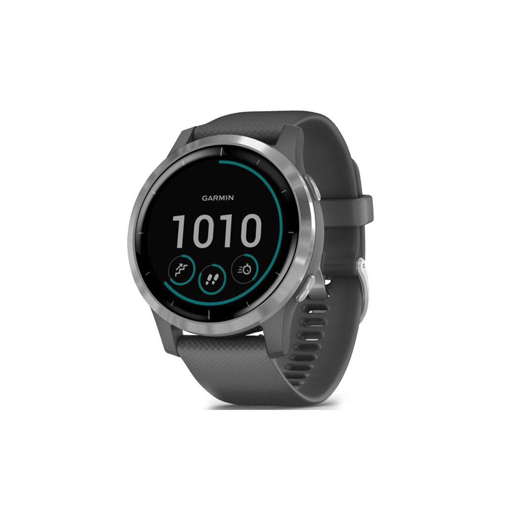 Смарт-годинник Garmin vivoactive 4, Shadow Grey with Silver Hardware, GPS navy (010-02174-03) - зображення 1