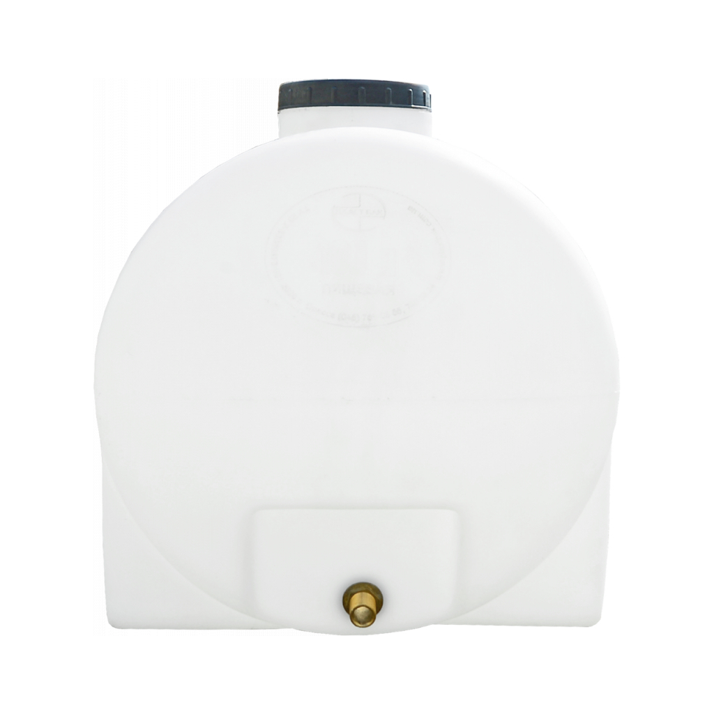 Ємність для води Пласт Бак горизонтальна харчова 100 л біла (1672) - изображение 2