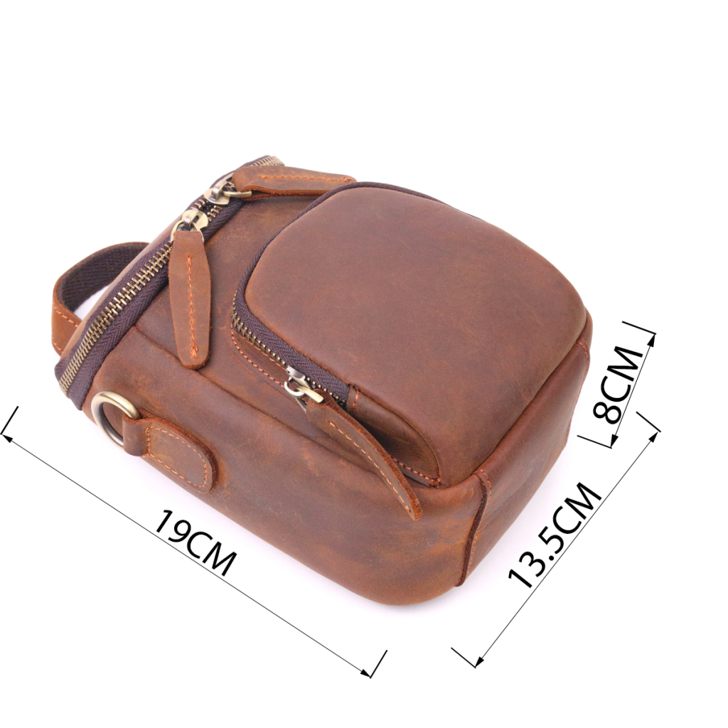 Сумка Vintage Чоловіча з натуральної вінтажної шкіри Коричнева (21295) - зображення 4