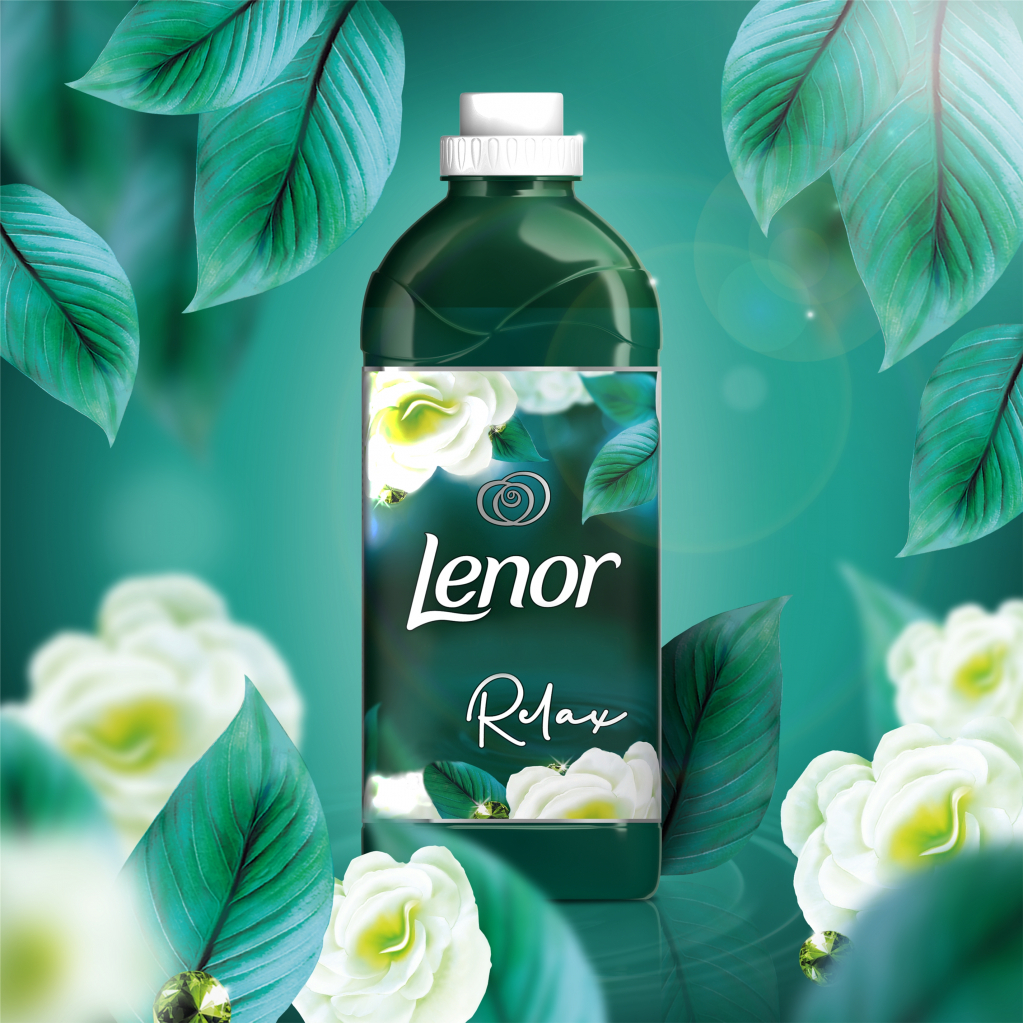 Кондиціонер для білизни Lenor Смарагд і квітка айворі 1.42 л (8001841375724) - зображення 4