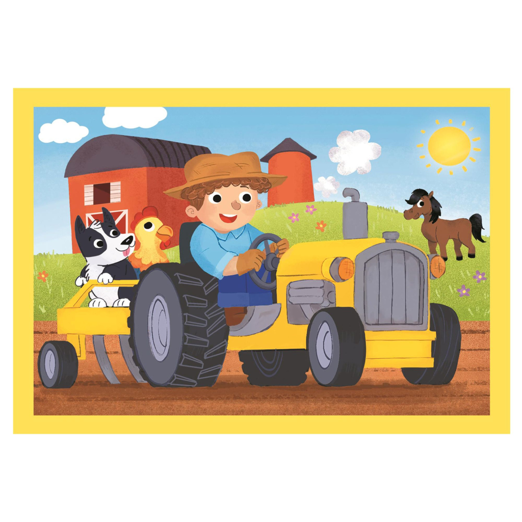 Пазл Clementoni 4 в 1 Busy at Work, 12,16,20 та 24 елементи (21741) - зображення 2