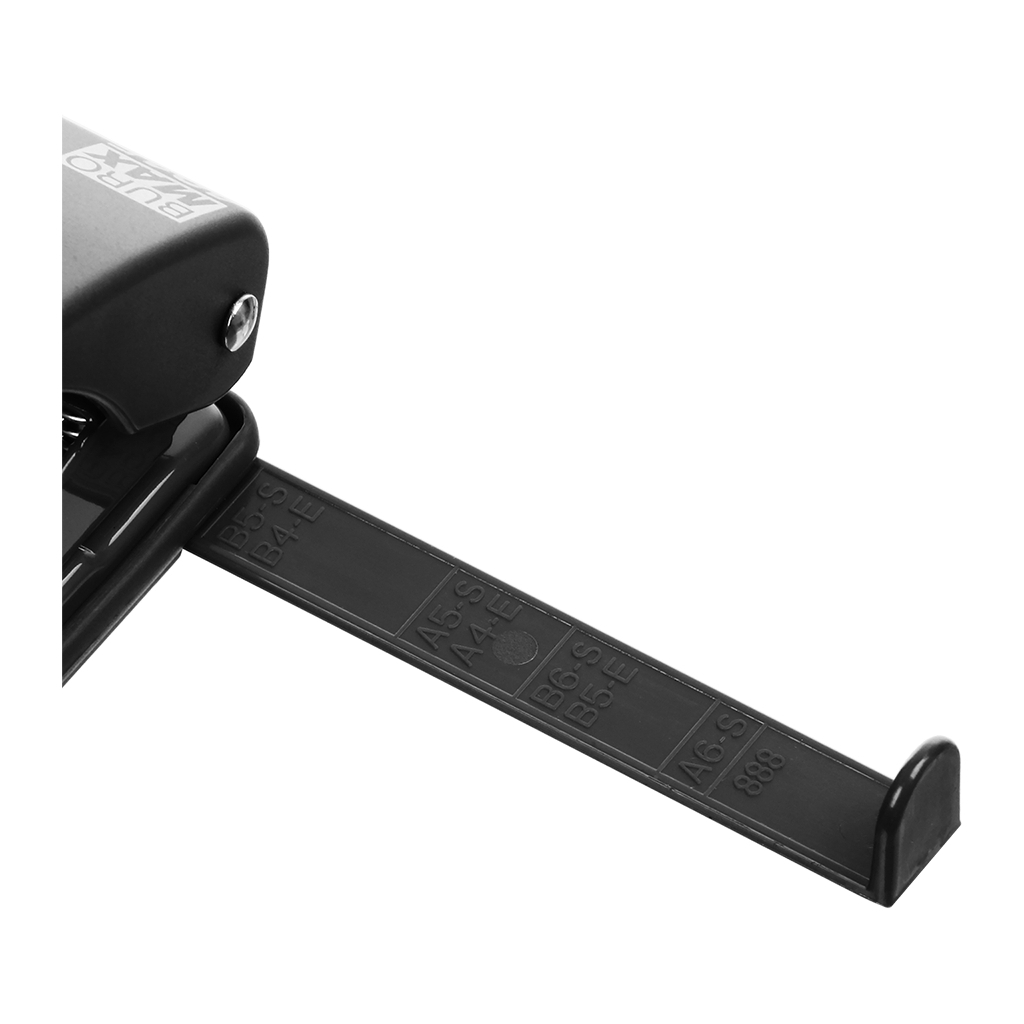 Діркопробивач Buromax пластиковий, до 10 аркушів, 120 х 58 х 59 мм, чорний (BM.4015-01) - зображення 6
