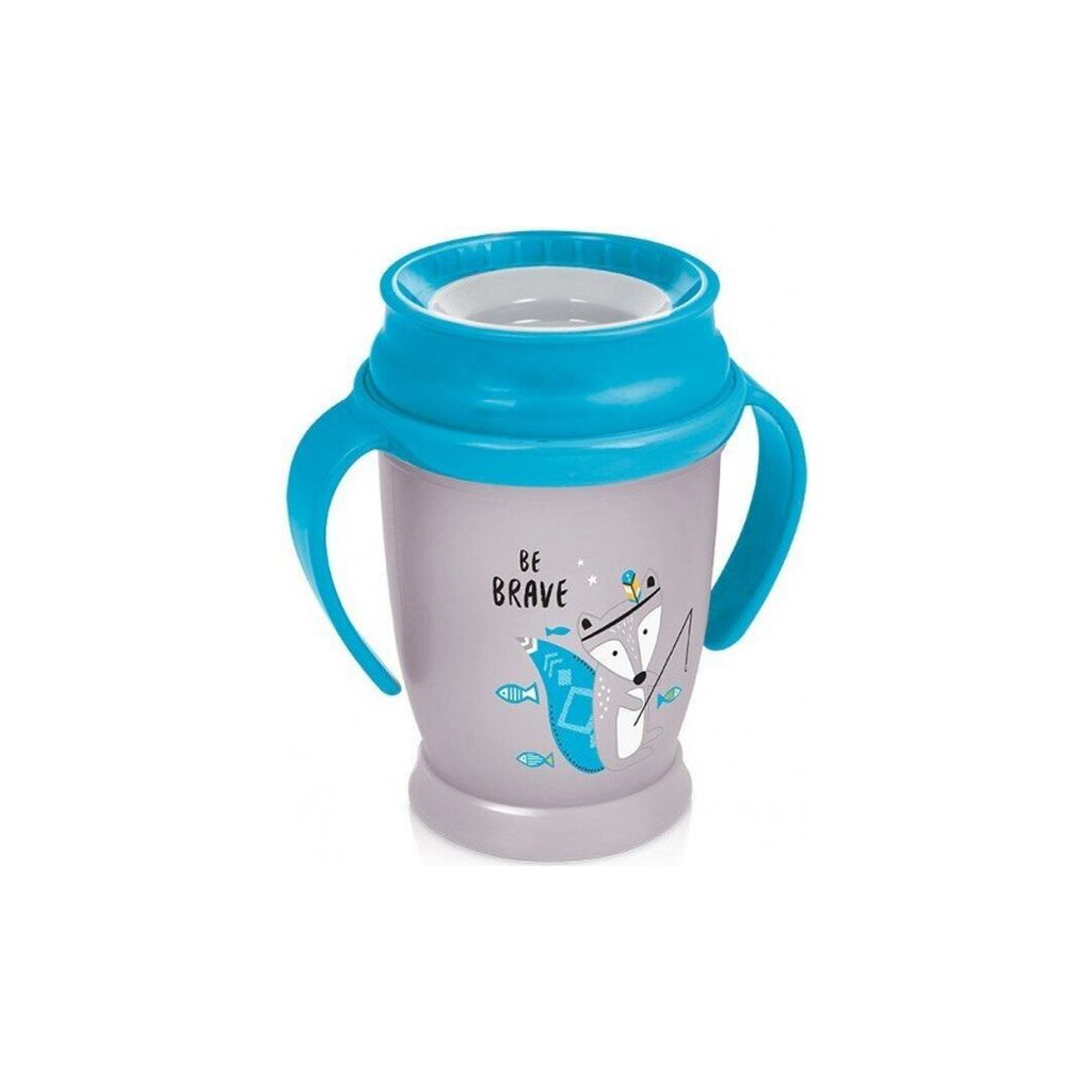 Поїльник-непроливайка Lovi 360 з ручками Junior Indian Summer Boy 250 мл (1/592new) - зображення 1