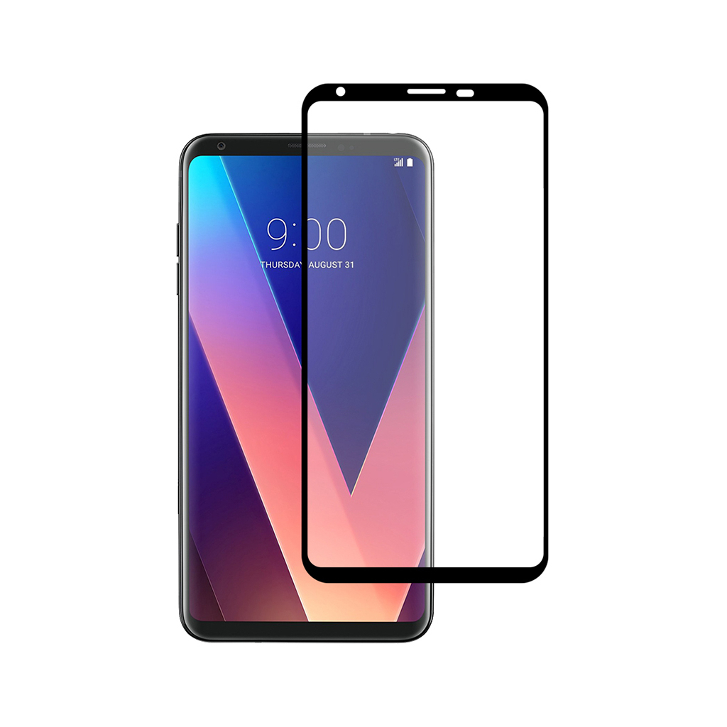 Скло захисне PowerPlant Full screen LG V30+ Black (GL605095) - зображення 1