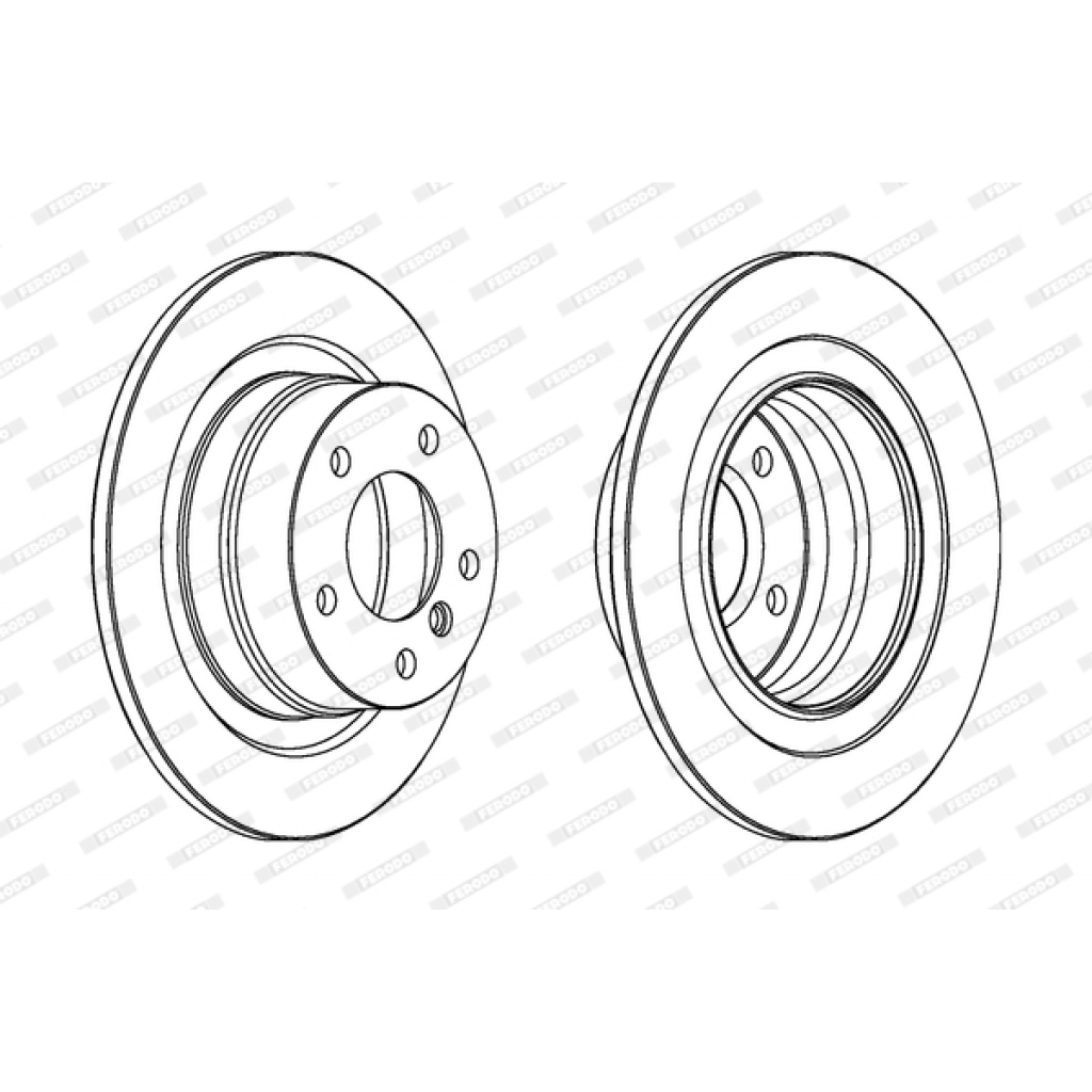 Гальмівний диск FERODO DDF1230C - зображення 1