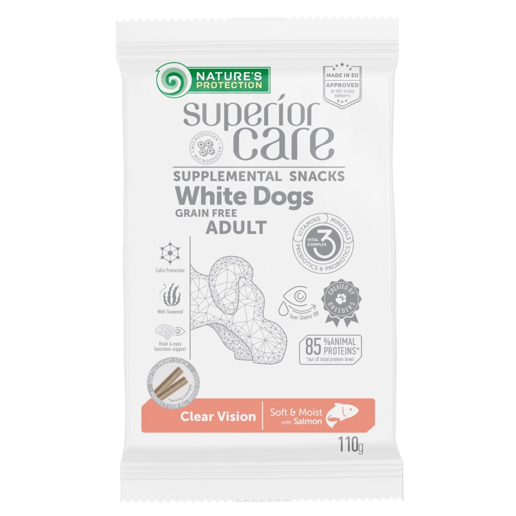 Ласощі для собак Nature's Protection Superior Care White Dogs Clear Vision 110 г (KIKNPSC47201) - зображення 1