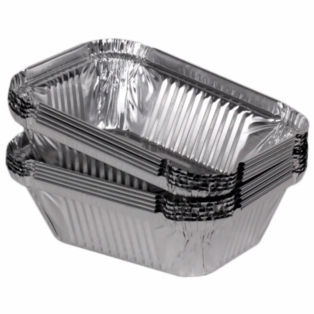 Контейнер для продуктів одноразовий PRO service алюмінієвий прямокутний SP24L 430 мл 100 шт. (4823071630305) - зображення 1