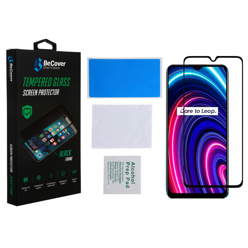 Скло захисне BeCover Realme C25Y Black (707139) - зображення 2