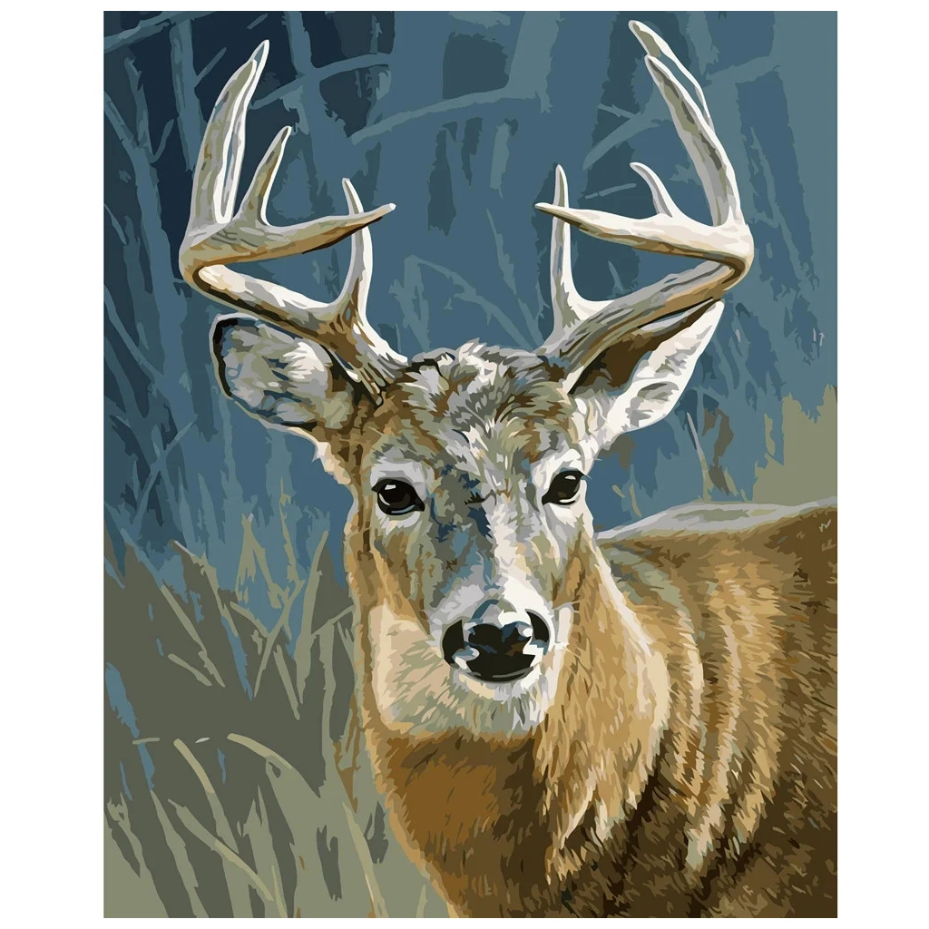Картина по номерам Strateg Олень 40х50 см (VA-2797) - зображення 1