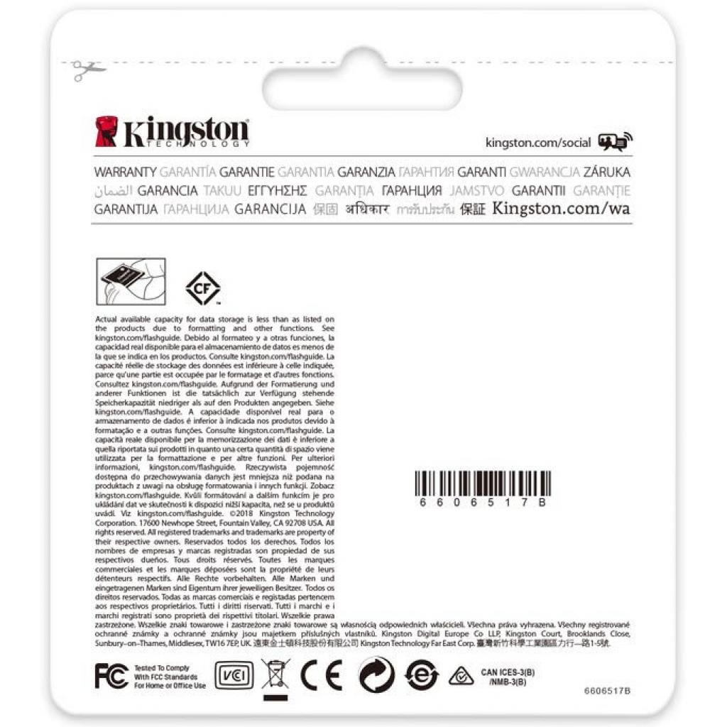 Карта пам'яті Kingston Compact Flash Card 128Gb Canvas Focus UDMA7 (CFF/128GB) - зображення 4