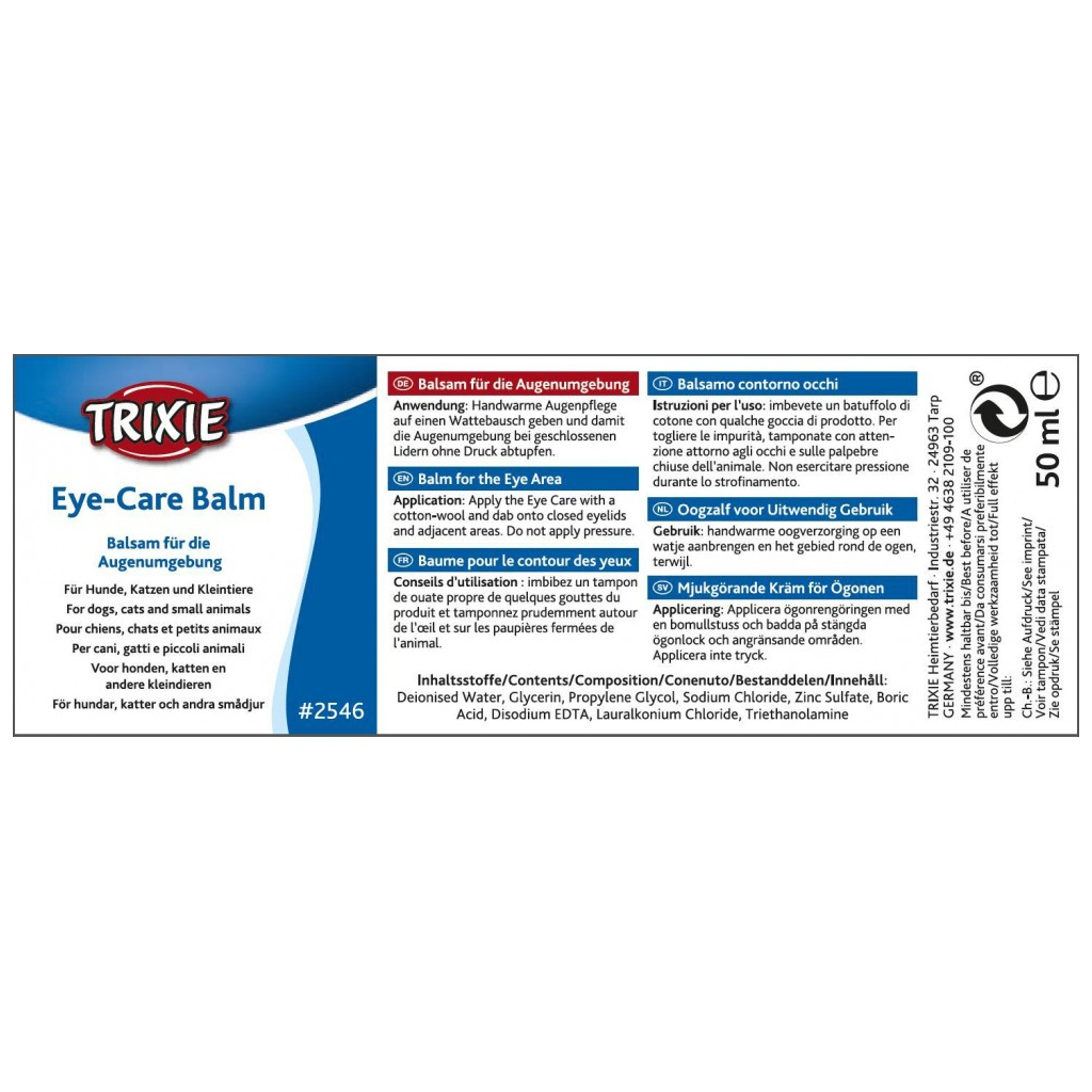 Лосьйон для тварин Trixie для догляду за очима 50 мл (4011905025469) - зображення 3
