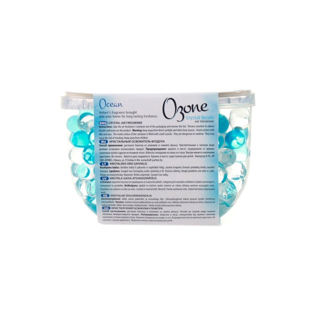 Освіжувач повітря Ozone Crystal Beads Кристалічний на основі гелю Океан 150 г (4770416340583) - зображення 2