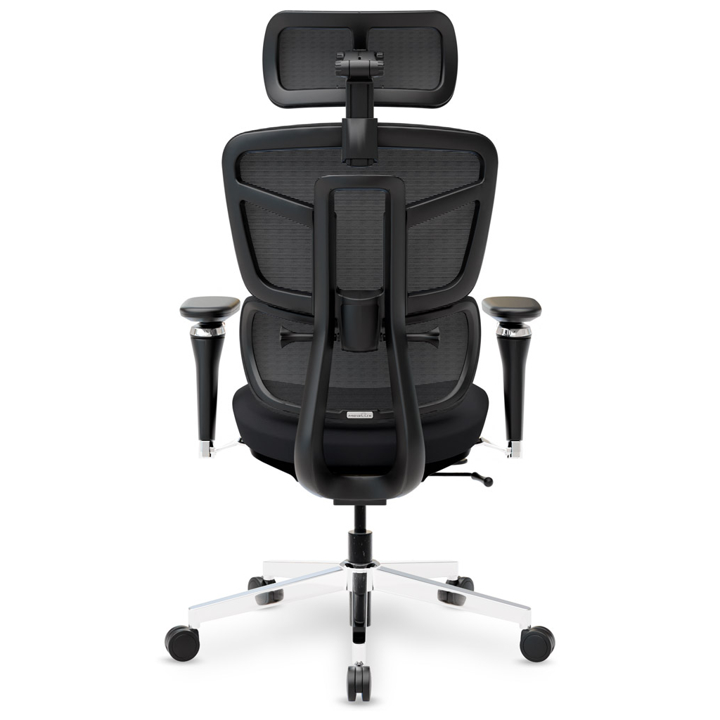 Офісне крісло Mealux S4 Air Fabric Black (HF-S4 F/B) - зображення 7