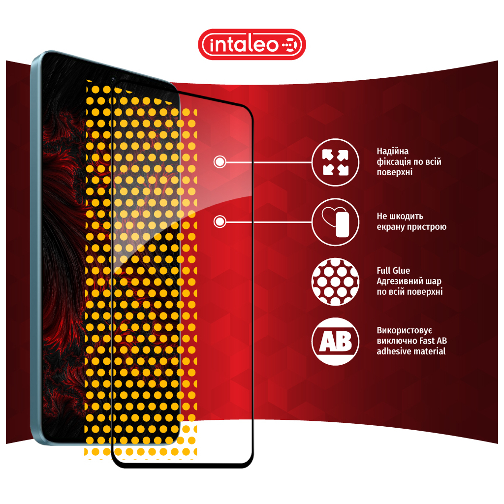 Скло захисне Intaleo Full Glue Xiaomi Redmi Note 13 Pro Plus 5G Black (1283126583933) - зображення 7