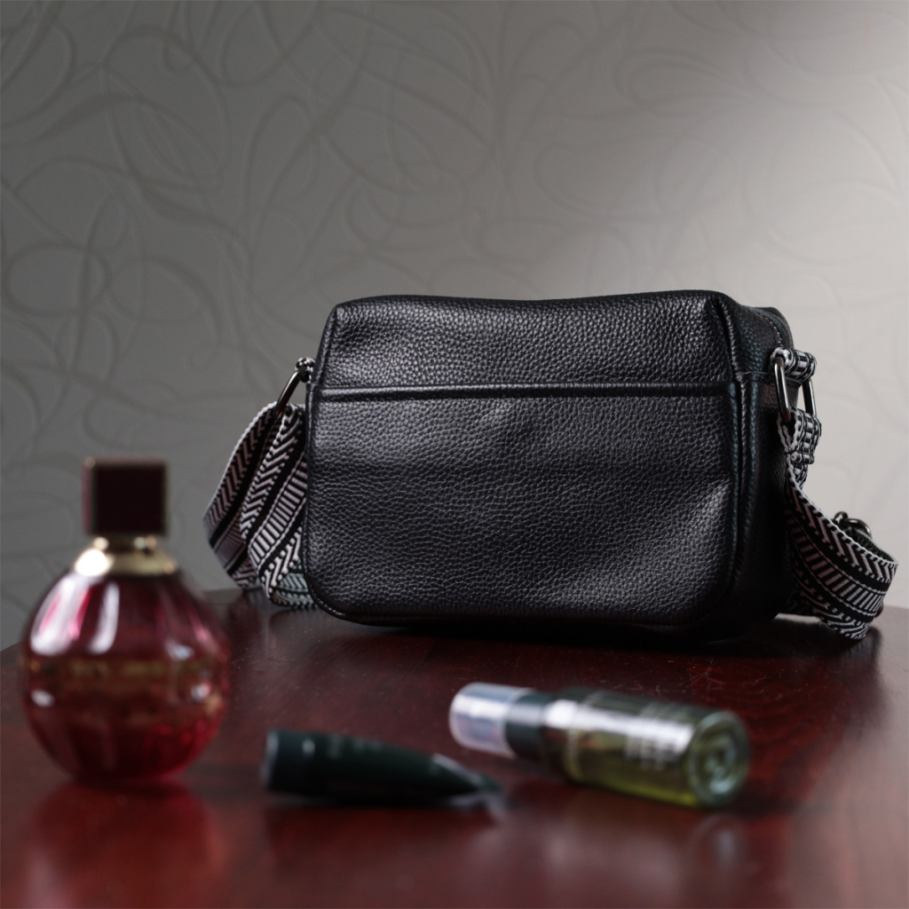 Сумка Vintage З натуральної шкіри Чорна (22606) - зображення 11