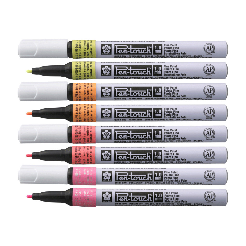 Маркер Sakura Pen-Touch Жовтий, флуоресцентний, тонкий (FINE) 1мм (084511322707) - зображення 2