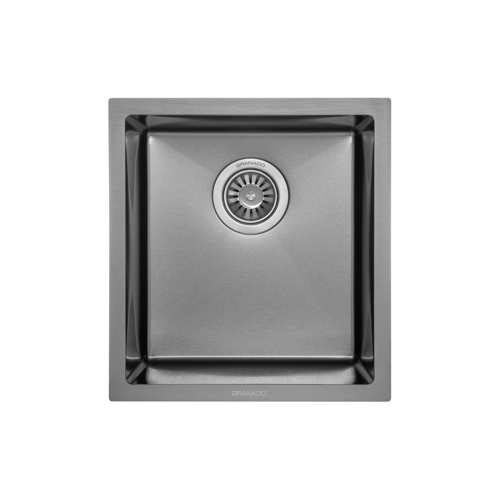 Мийка кухонна GRANADO Under top mini STEEL S201 black (GS10201B) - зображення 1