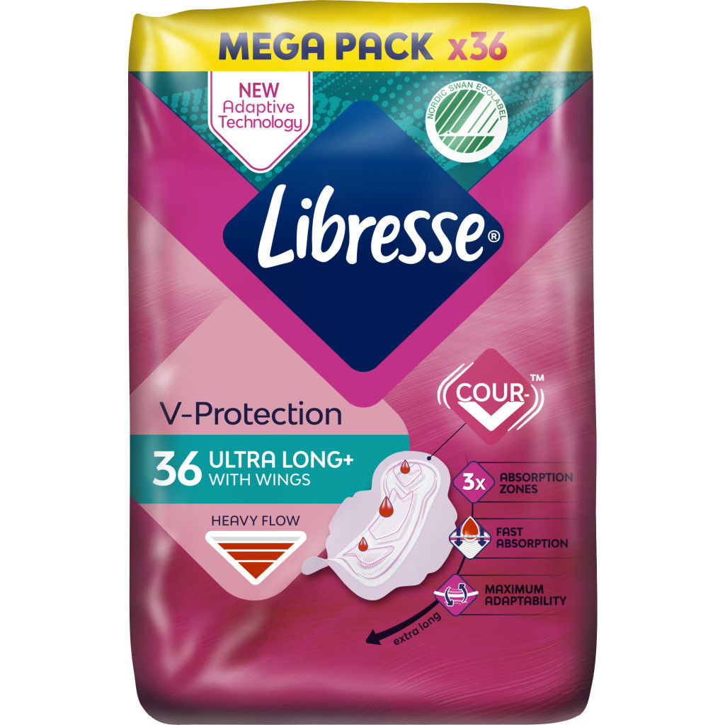 Гігієнічні прокладки Libresse Ultra Long Wings 36 шт. (7322540536836) - зображення 2