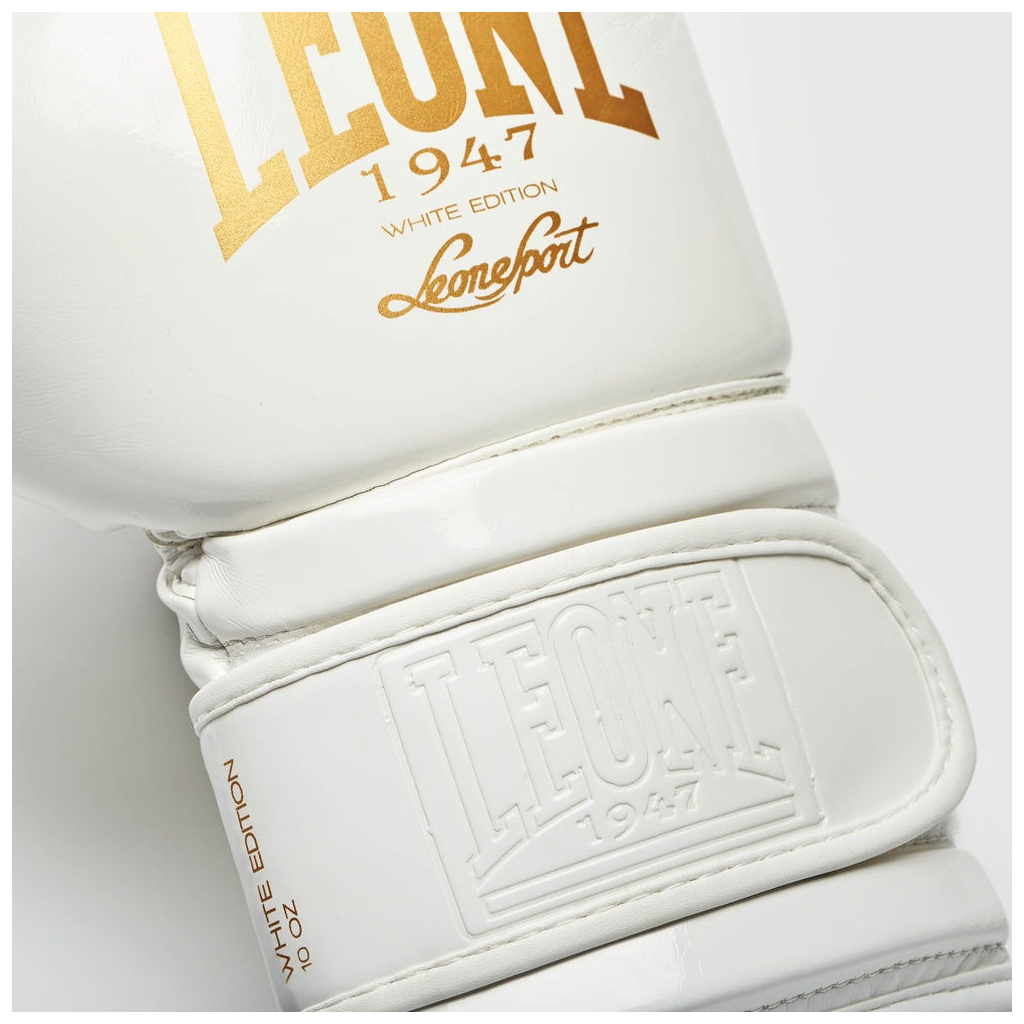 Боксерські рукавички Leone GN059W White/Gold 12 унцій (GN059W_White_12oz) - зображення 6