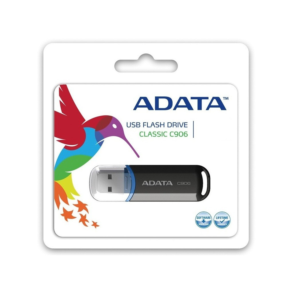 USB флеш накопичувач ADATA 64GB C906 Black USB 2.0 (AC906-64G-RBK) - зображення 3