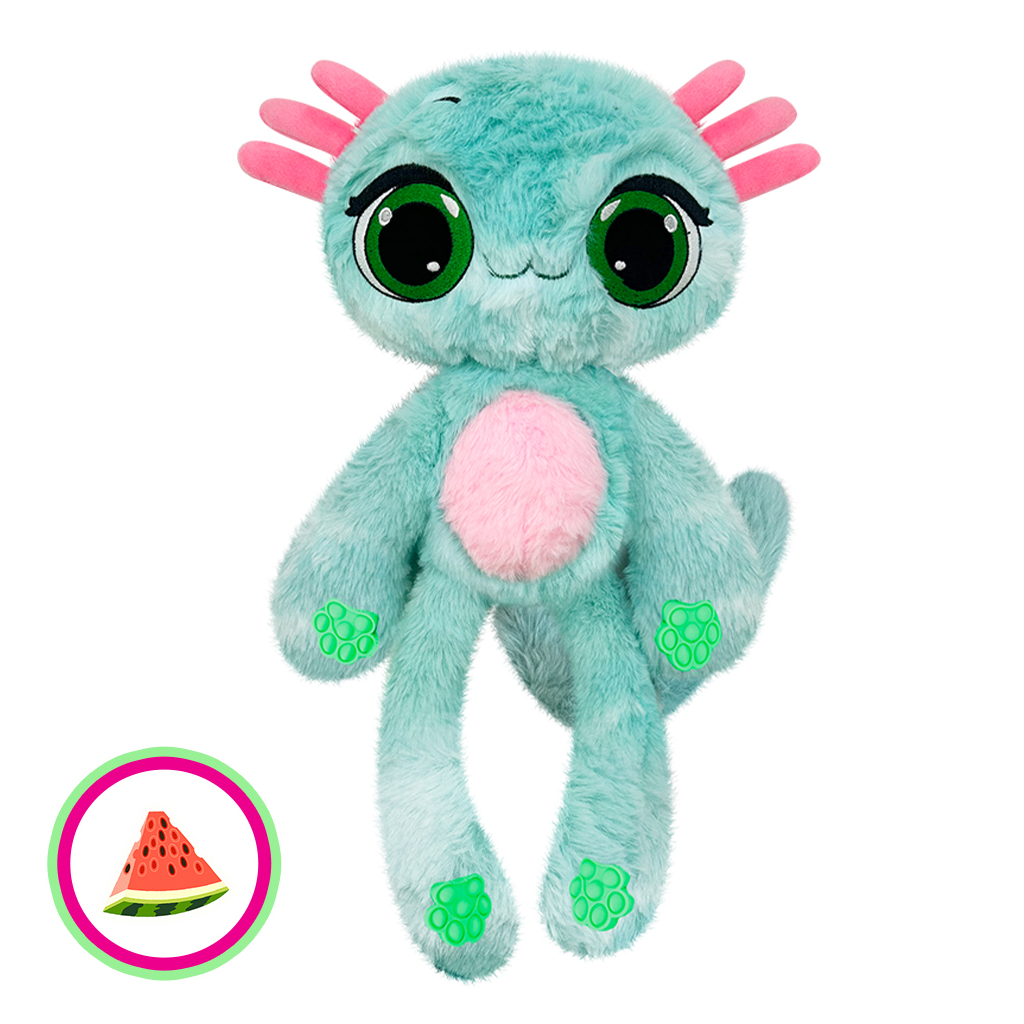 М'яка іграшка Bubble Pops Кавуневий аксолотль 34 см (2312004/9) - зображення 1