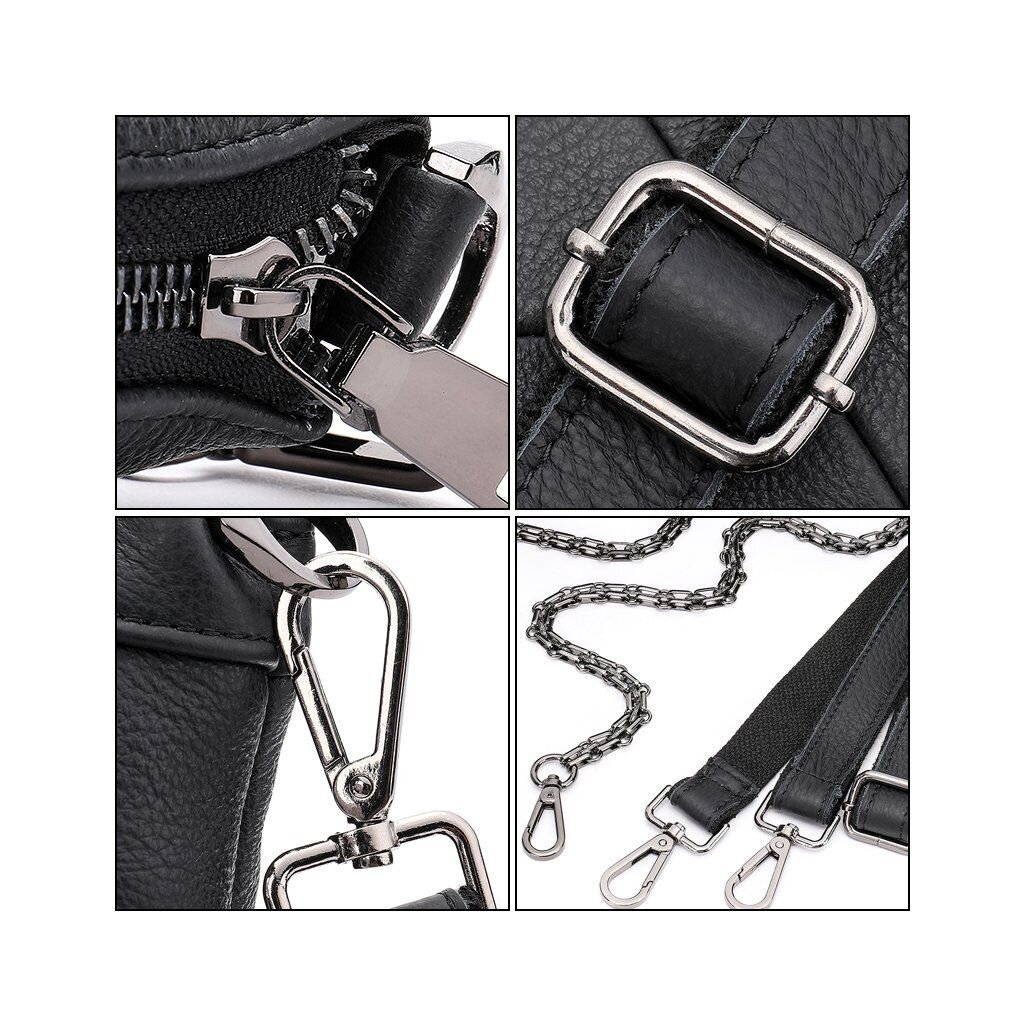 Сумка Vintage Шкіряна Чорна (20051) - зображення 12