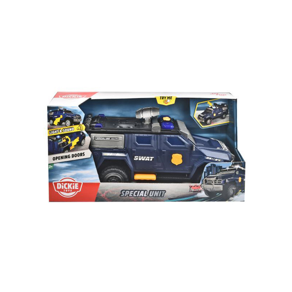 Спецтехніка Dickie Toys Автомобіль спецпризначення "SWAT" з відкривним багажником (3308388) - зображення 2