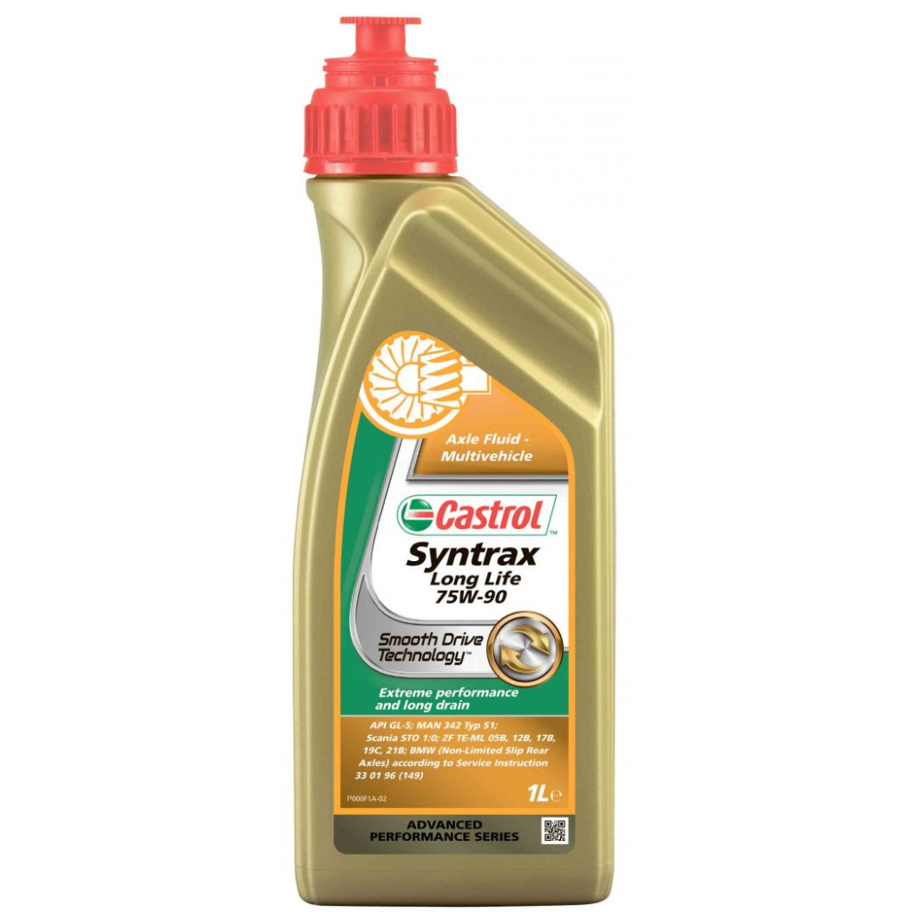 Трансмісійна олива Castrol SYNTRLONGLIFE 75W-90 1л (CS 75W90 SL 1L) - зображення 1