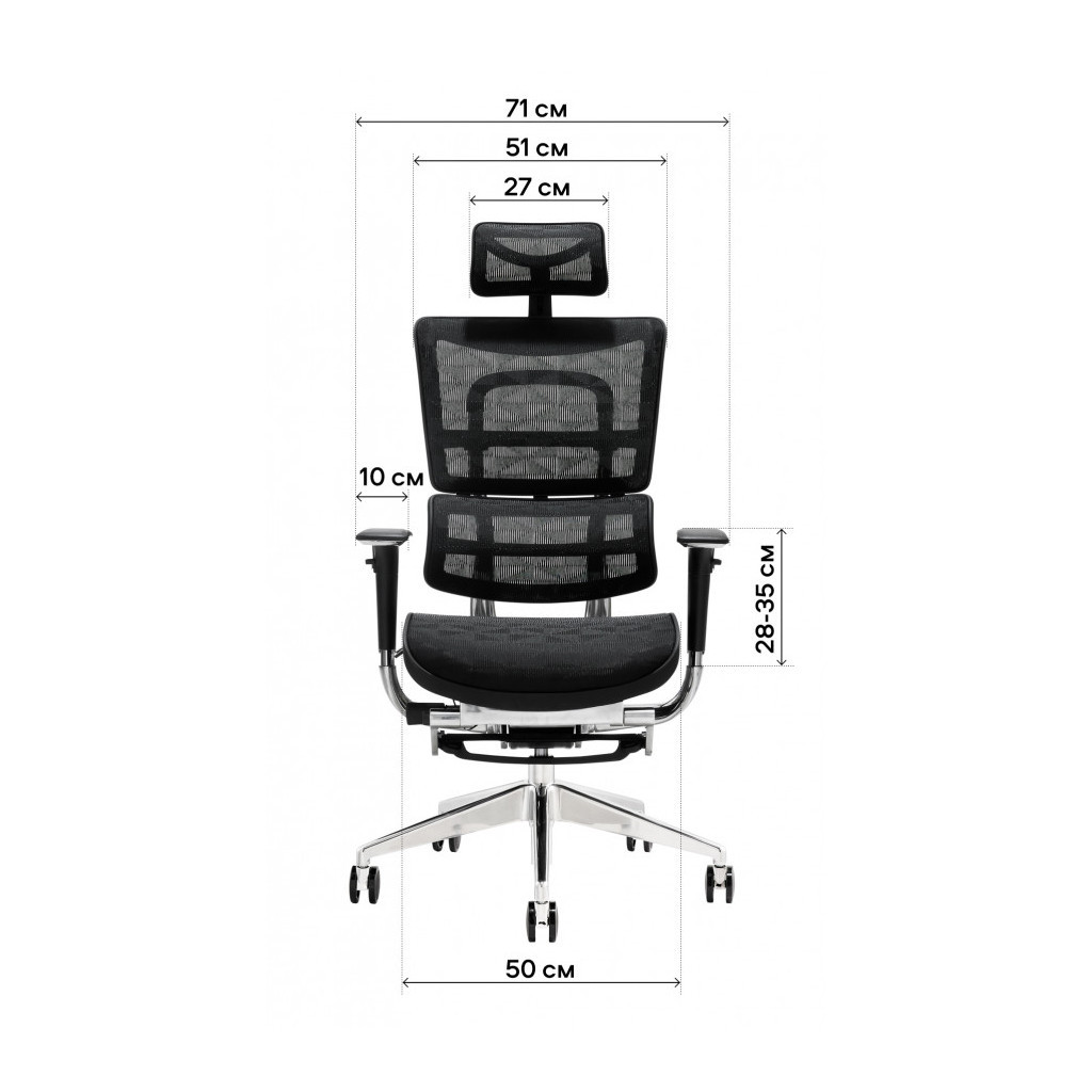 Офісне крісло GT Racer X-801L Black (X-801L Black (W-21)) - зображення 5