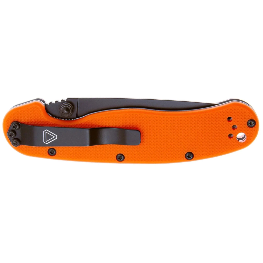 Ніж Ontario Knife RAT II AUS-8 Orange, Black Blade (ON8861OR) - зображення 4