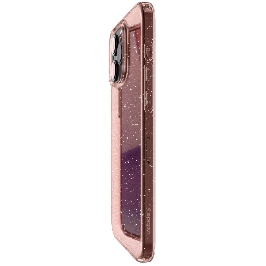Чохол до мобільного телефона Spigen Apple iPhone 15 Pro Liquid Crystal Glitter Rose Quartz (ACS06702) - зображення 4