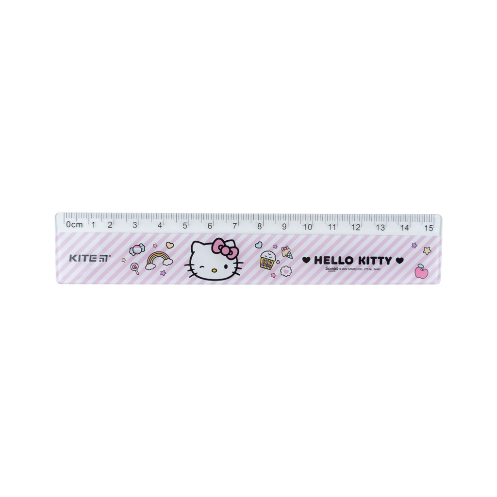 Лінійка Kite пластикова Hello Kitty, 15 см (HK22-090) - зображення 1